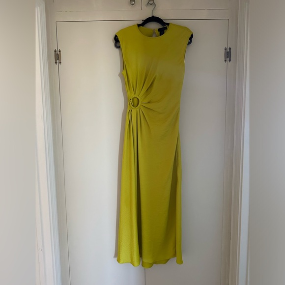 House of Harlow Keyhole Keyhole Ruched Midi Dress - Picture 8 of 8